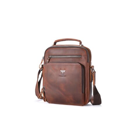 Δερμάτινο τσαντάκι ώμου Bull Captain  DJB 0500-L καφέ