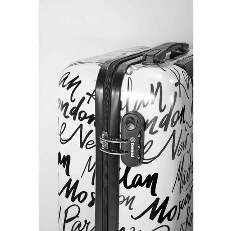 Βαλίτσα Καμπίνας Με Προέκταση Benzi Λευκό BZ5849