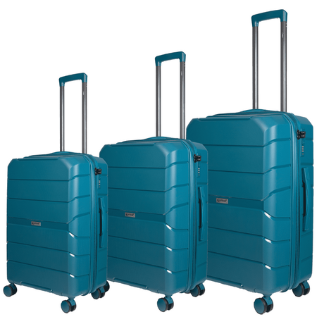 Βαλίτσες trolley Επεκτάσιμη Elusive (σέτ 3 τεμαχίων) Cardinal (PP) 2016 πετρόλ