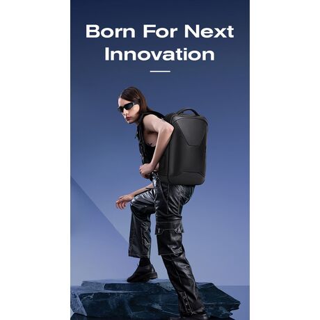 Δερμάτινο Σακίδιο πλάτης 21L Laptop 15,6” Bange 6621 μαύρο