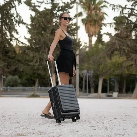 Βαλίτσα καμπίνας Laptop Newcom (ABS+PC) N1605/50 dark grey