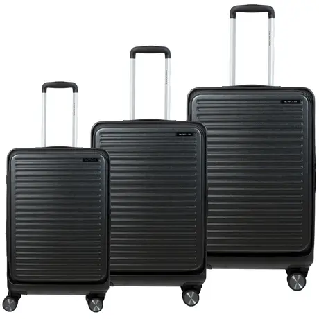 Σετ 3 βαλίτσες Newcom ABS+PC σετ 3 τεμαχίων N1605 dark grey