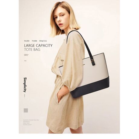 Γυναικείο σετ τσάντας χιαστί/ώμου/νεσεσέρ Cardinal 2003 white/black