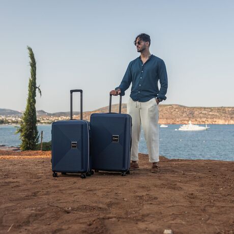 Βαλίτσα trolley Επεκτάσιμη Anniversary Cardinal (PP) μεσαία/μεγάλη 2015/60/70 cm Σκούρο μπλέ