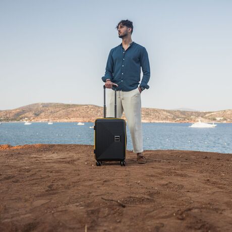 Βαλίτσα ταξιδιού Anniversary Cardinal (PP) καμπίνας 2015/50 μαύρο/κίτρινο