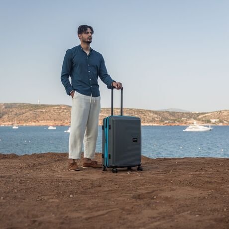 Βαλίτσα ταξιδιού Επεκτάσιμη Anniversary Cardinal (PP) μεσαία 2015/60 γκρί