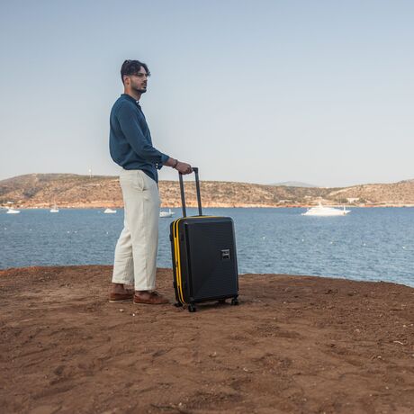 Βαλίτσα ταξιδιού Επεκτάσιμη Anniversary Cardinal (PP) μεσαία 2015/60μαύρο/κίτρινο