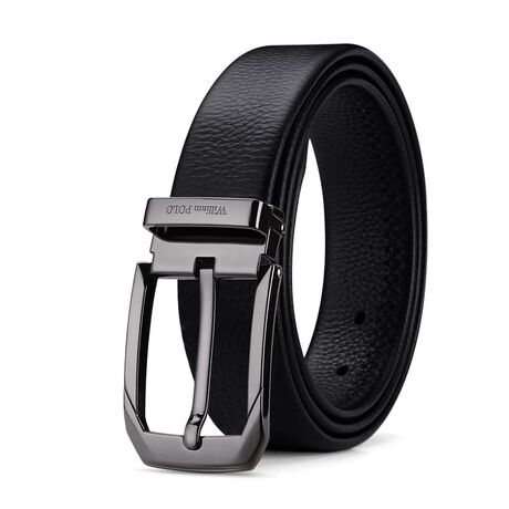 Ανδρική Ζώνη Δερμάτινη William Polo 20523P gun - 1-20cm