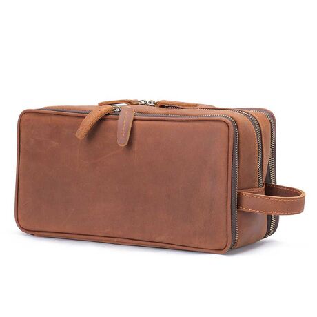 Δερμάτινο Νεσεσέρ – Τσαντάκι Χειρός Cardinal 3007 coffee