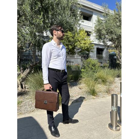 Δερμάτινος χαρτοφύλακας Cardinal 324 coffee