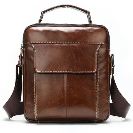 Τσαντάκι Ώμου Δερμάτινο Καφέ Cardinal 369