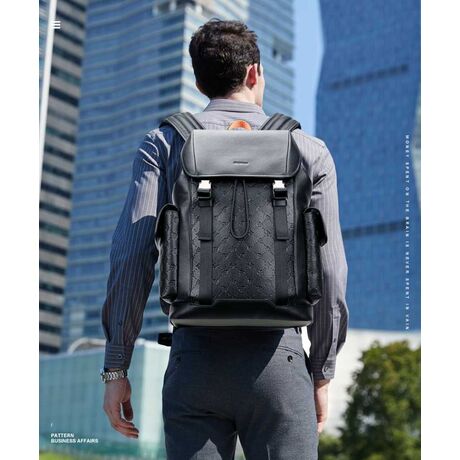 Δερμάτινο Σακίδιο 18L Laptop 15,6” Bopai 61-128821 μαύρο