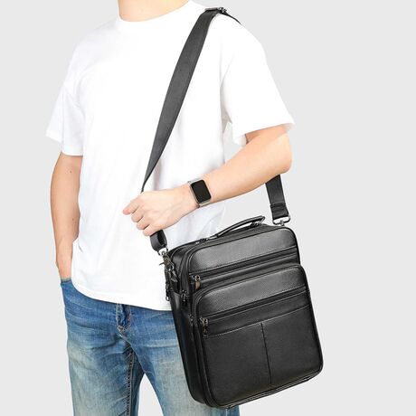 Ανδρική Δερματίνη Τσάντα Ώμου Cardinal 6173 μαύρο