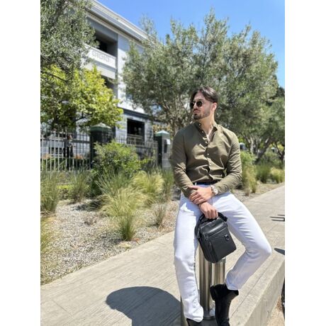 Δερμάτινο τσαντάκι ώμου Cardinal 7012 black