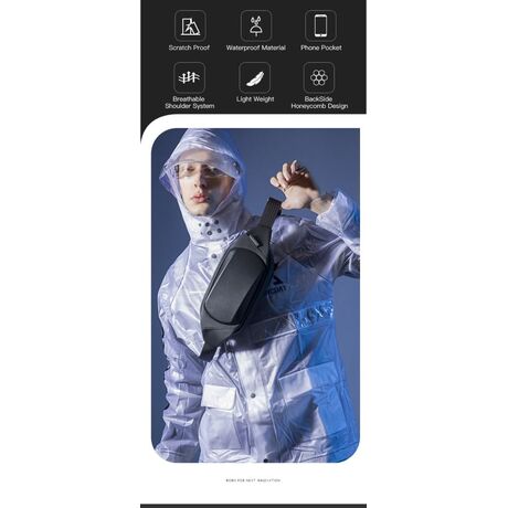 Τσαντάκι Μέσης Μαύρο Bange 7266