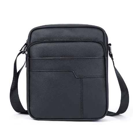 Τσαντάκι Ώμου Δερμάτινο Μαύρο Cardinal 7603