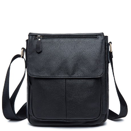 Τσαντάκι Ώμου Δερμάτινο Μαύρο Cardinal 819