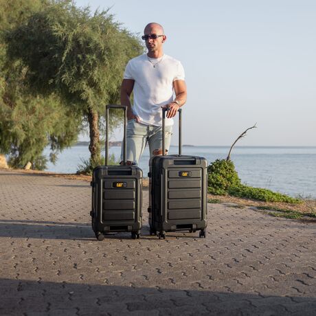 Βαλίτσα trolley Caterpillar μικρή μεσαία 83795 50/60 cm μαύρο