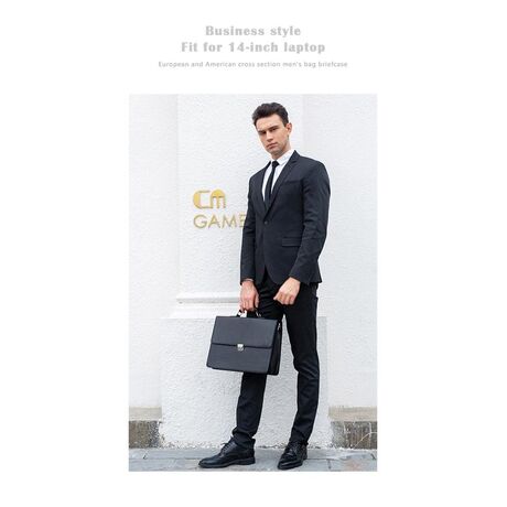 Δερμάτινος χαρτοφύλακας Cardinal 8582 μαύρο