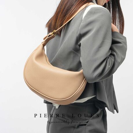 Γυναικεία Τσάντα Xειρός Χιαστί Pierre Loues PL868-70 μπεζ