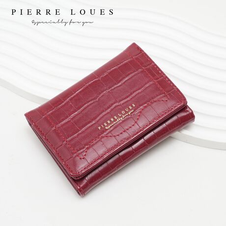 Μικρό Πορτοφόλι Γυναικείο Pierre Loues B13-48 μπορντό