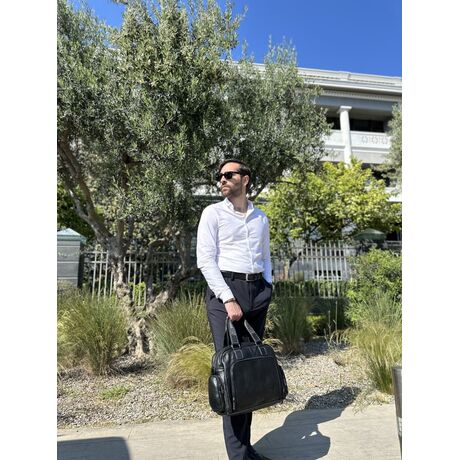 Δερμάτινος χαρτοφύλακας Bull Captain GWB-047 μαύρο