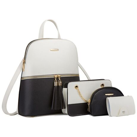 Γυναικείο σετ Σακίδιο πλάτης/τσάντα χιαστί/νεσεσέρ/πορτοφόλι Cardinal 316 white
