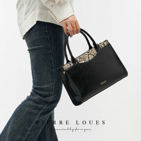 Γυναικεία τσάντα Χιαστί Pierre Loues PL615-38 μαύρο