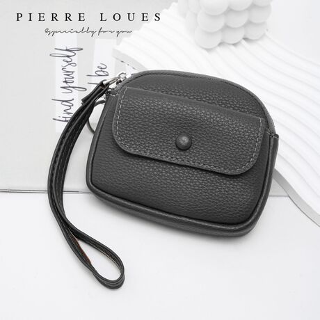 Mini Πορτοφόλι Χειρός Pierre Loues PL967-16-A01 μαύρο