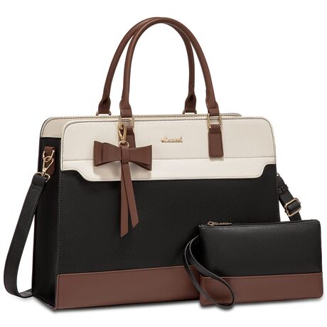 Γυναικεία Τσάντα Λάπτοπ Lovevook WB4235 beige black brown