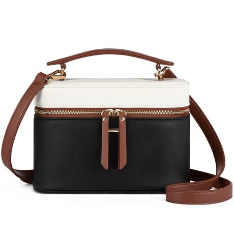 Τσαντάκι Χειρός Χιαστί Lovevook WB4311 beige black brown