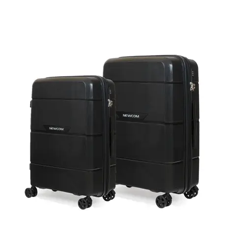 Βαλίτσα σκληρή Newcom (PP) μεσαία μεγάλη N1595 μαύρο
