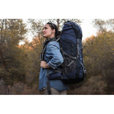 Σακίδιο Πλάτης Ορειβατικό Υπαίθριο Αδιάβροχο 70L+5L Σκούρο Μπλέ Cardinal 1788