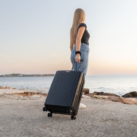 Βαλίτσες Σκληρές Άθραυστες με Επέκταση Cardinal (PP) μεσαία/μεγάλη 2018/60/70 cm μαύρο