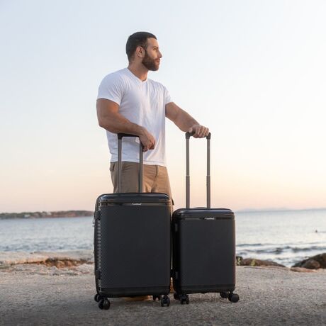 Βαλίτσα Σκληρή Επεκτάσιμη Cardinal (PP) μικρή μεσαία 2019 50/60 cm μαύρο