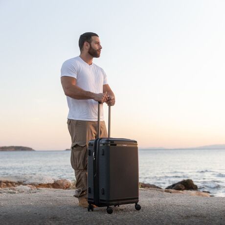 Βαλίτσα Σκληρή Επεκτάσιμη Cardinal (PP) μεσαία 2019/60 μαύρο