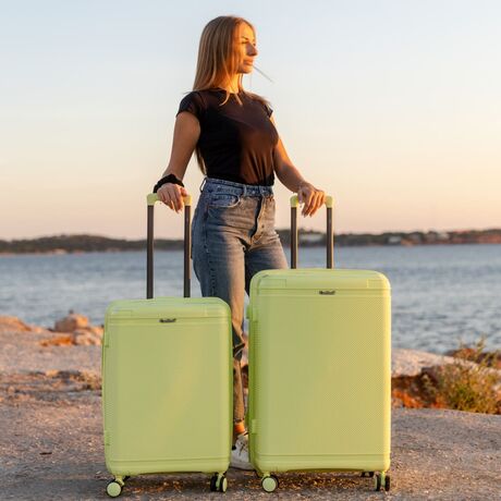 Βαλίτσα Σκληρή Επεκτάσιμη Cardinal (PP) μεσαία/μεγάλη 2019/60/70 cm lemon Yellow