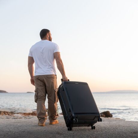 Βαλίτσα Σκληρή Επεκτάσιμη Cardinal (PP) μεσαία/μεγάλη 2019/60/70 cm μαύρο