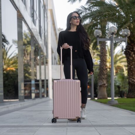 Βαλίτσα χειραποσκευή καμπίνας Bopai 33-859208 ροζ χρυσό