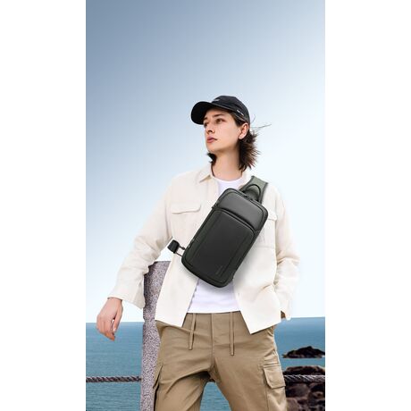 Τσαντάκι ώμου χιαστί crossbody Bange 7795 μαύρο