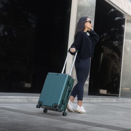 Βαλίτσα trolley case καμπίνας Bopai 833-853203/50 cm πράσινο