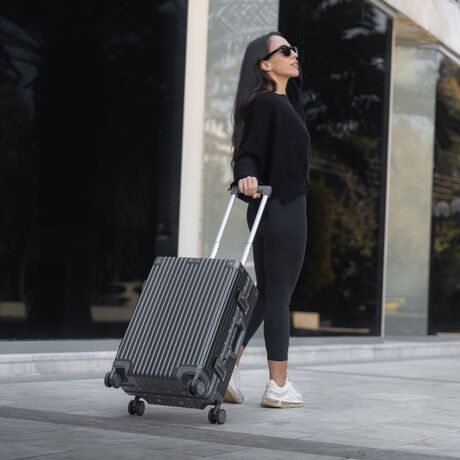 Βαλίτσα καμπίνας σκληρή Bopai 833-853208 ανθρακί