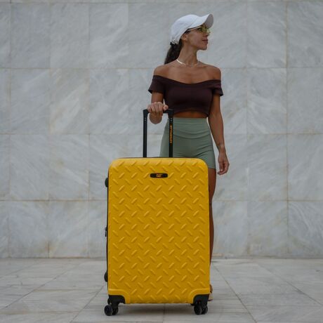 Βαλίτσα Μεγάλη με Ρόδες Ταξιδιού Caterpillar 83688-217/70 κίτρινο