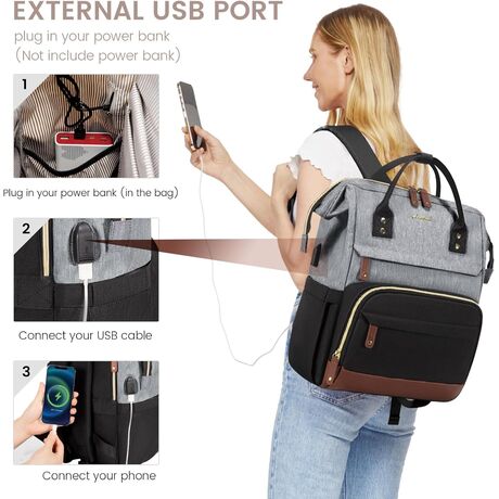 Γυναικείο Σακίδιο Φορητού Υπολογιστή Lovevook 15,6'' MB2046 Grey/black