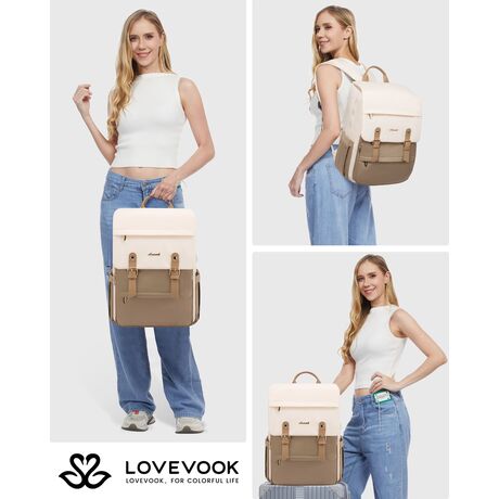 Γυναικείο Σακίδιο Φορητού Υπολογιστή Lovevook 15,6'' MB2110 beige/khaki