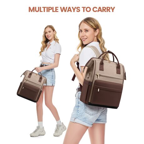 Γυναικείο Σακίδιο USB Lovevook 15,6'' MB2146 brown