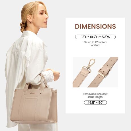 Γυναικεία τσάντα ώμου φορητού υπολογιστή Lovevook 13'' WB3084 apricot