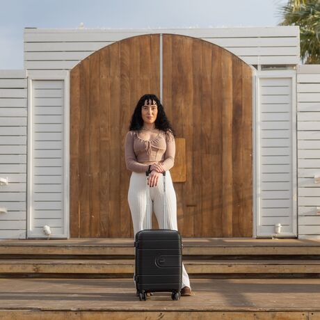 Βαλίτσα ταξιδιού καμπίνας  Newcom (PP) N1594/50 μαύρο