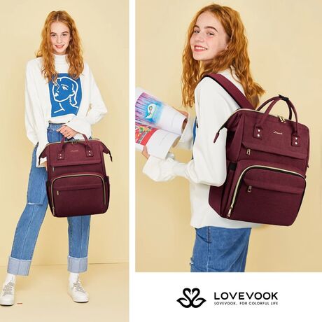 Γυναικείο Σακίδιο Φορητού Υπολογιστή Lovevook 15,6'' WB1469 wine