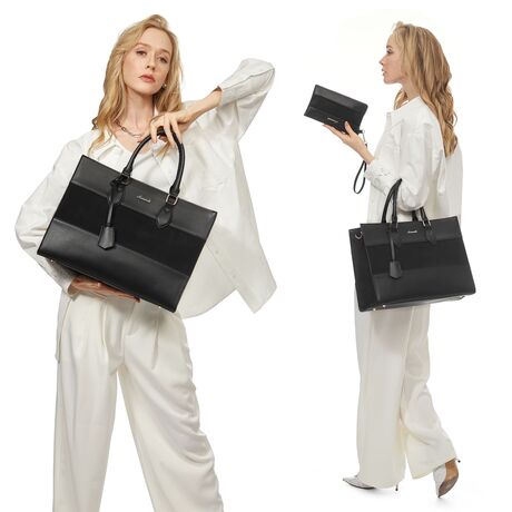 Γυναικείο σετ τσάντας ώμου/χειρός φορητού υπολογιστή Lovevook 15,6'' WB3024 black